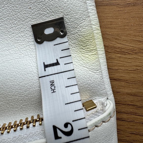 Dooney & Bourke | Large Dillen Pocket Sac White Leather Purse Hobo Shoulder - Picture 15 of 16